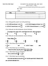 Bài kiểm tra định kì giữa học kì II môn Toán Lớp 4